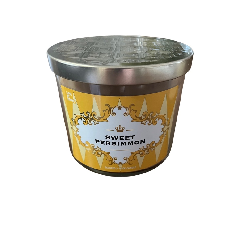 Brand New Three Wick Candle - Sweet Persimmon